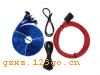 ߡ²Ʒ1͡ǣed transparent power cable with AGU fuse holder
2.  0.9M 8GA black transparent ground cable
3.  5M  18GA  blue renote cable
4.  5M RCA interconnect cable
5.  All accessories